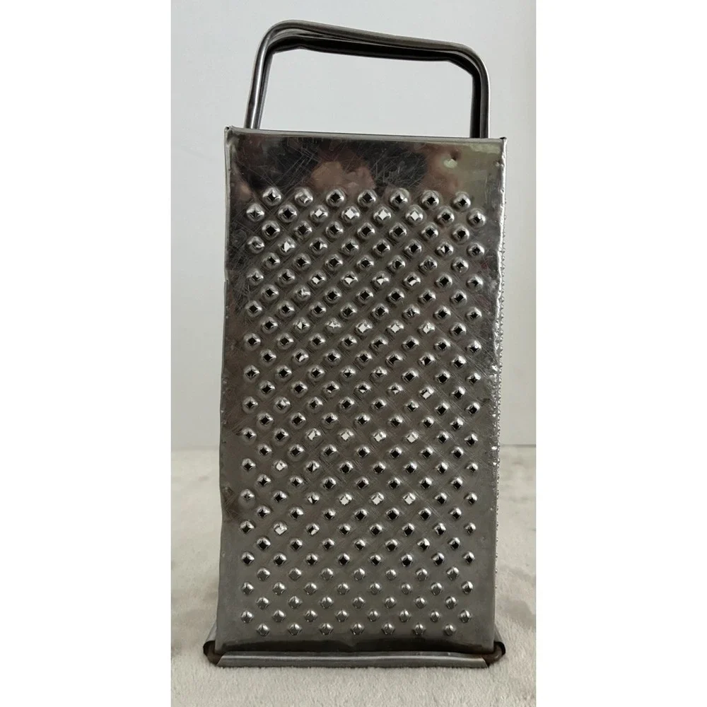 Vintage Bromwell Stainless Box Cheese Grater‎ Shredder Michigan City IN *flaw